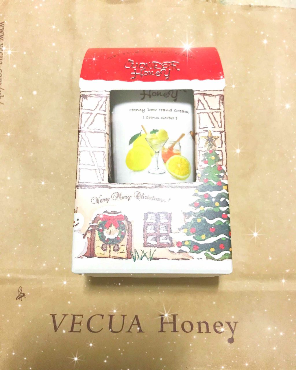 ワンダーハニー とろとろハンドクリーム 林檎はちみつ/VECUA Honey/ハンドクリームを使ったクチコミ（1枚目）