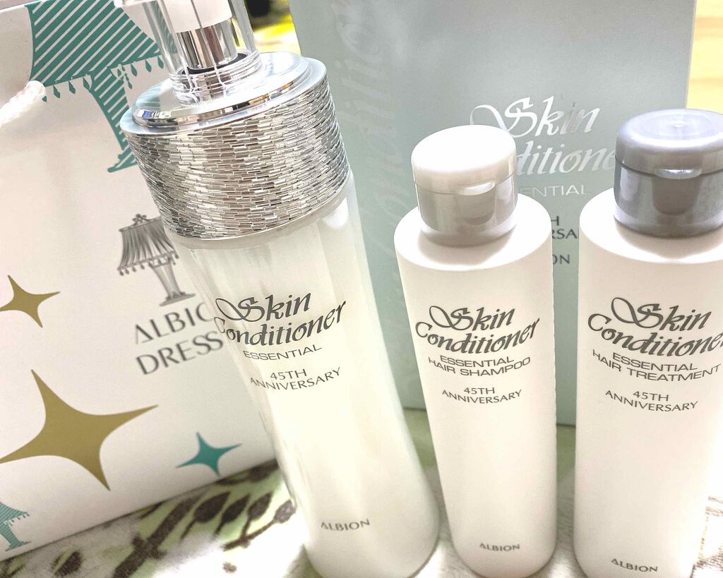 スキンコンディショナー エッセンシャル 45TH アニバーサリー コフレ/ALBION/スキンケアキットを使ったクチコミ（2枚目）