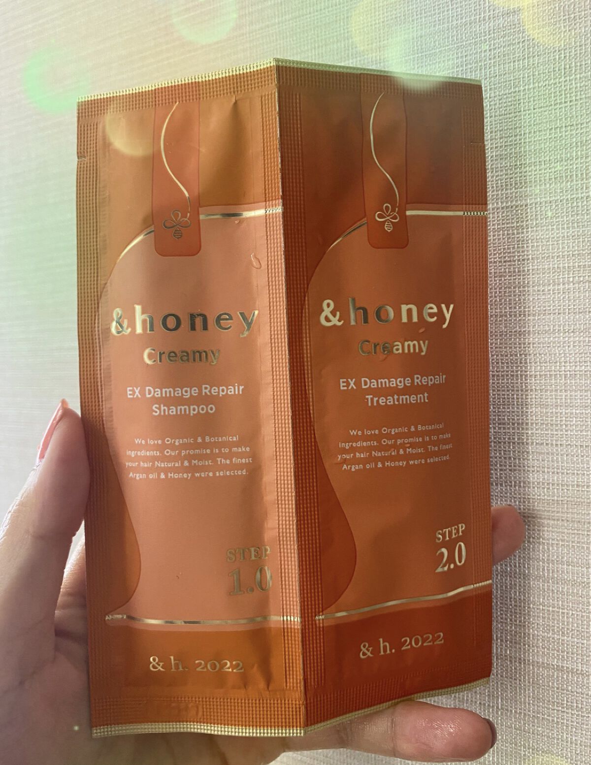 Creamy EXダメージリペアシャンプー1.0/ヘアトリートメント2.0/&honey/市販シャンプーを使ったクチコミ（1枚目）
