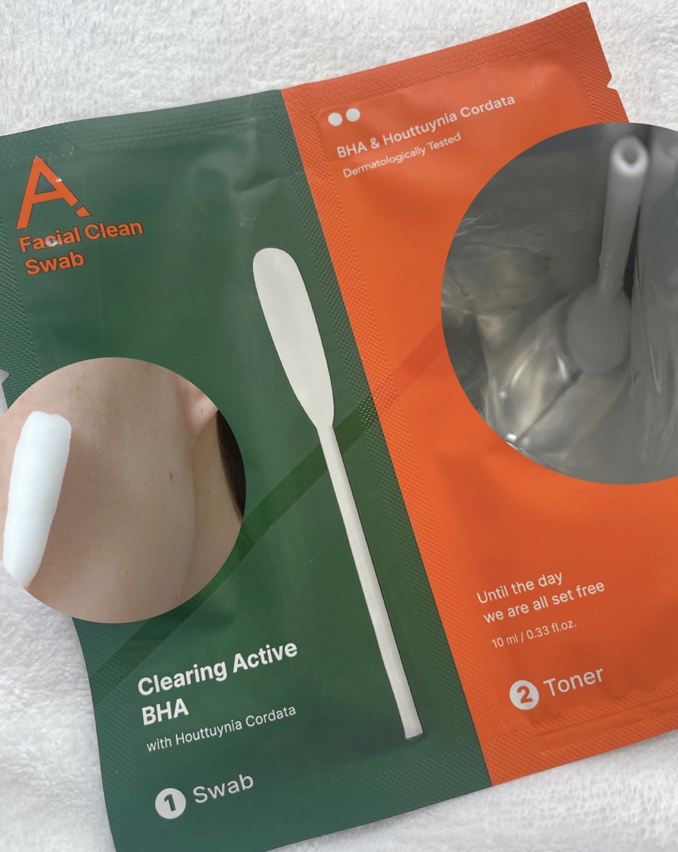 エイクリアリングアクティブBHAフェイシャルクリーンスワブ/MEDITHERAPY/拭き取り化粧水を使ったクチコミ（2枚目）