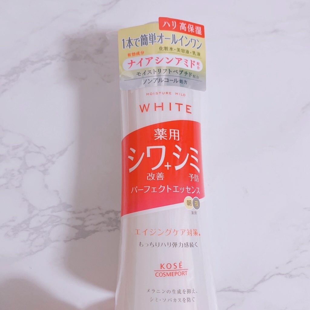 モイスチュアマイルドホワイトリンクルケア パーフェクトエッセンス/モイスチュアマイルド ホワイト/オールインワン化粧品を使ったクチコミ(1枚目)