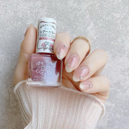 フレンドネイル(リニューアル品)	 1-3(33119)シアーモーヴ/DAISO/マニキュアを使ったクチコミ(1枚目)