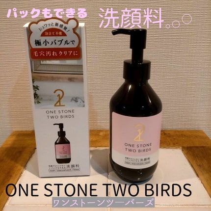洗顔だけじゃない+パックもできる洗顔料/ONE STONE TWO BIRDS/その他洗顔料を使ったクチコミ(1枚目)
