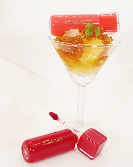 ジェリーフィットティンティッドグロウティント 02 ピーチオントップ(Peach On Top)/Milk Touch/リップティントを使ったクチコミ(1枚目)