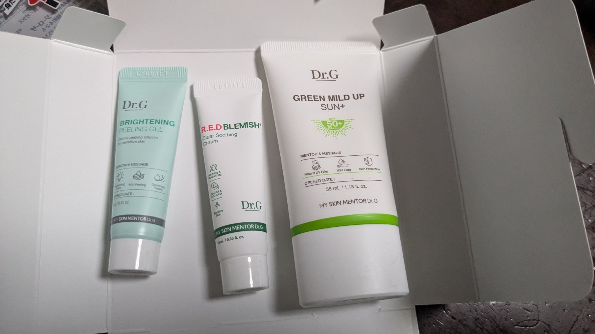 グリーンマイルドアップサンプラス/Dr.G/日焼け止めクリームを使ったクチコミ（3枚目）