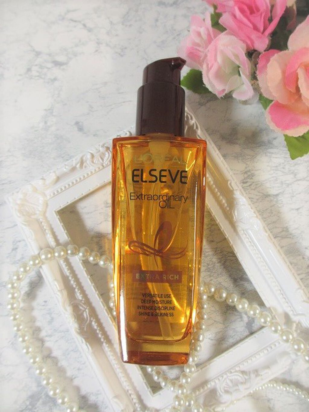 エルセーヴ エクストラオーディナリーオイル エクストラリッチ フィニッシュ/ロレアル パリ/ヘアオイルを使ったクチコミ（1枚目）