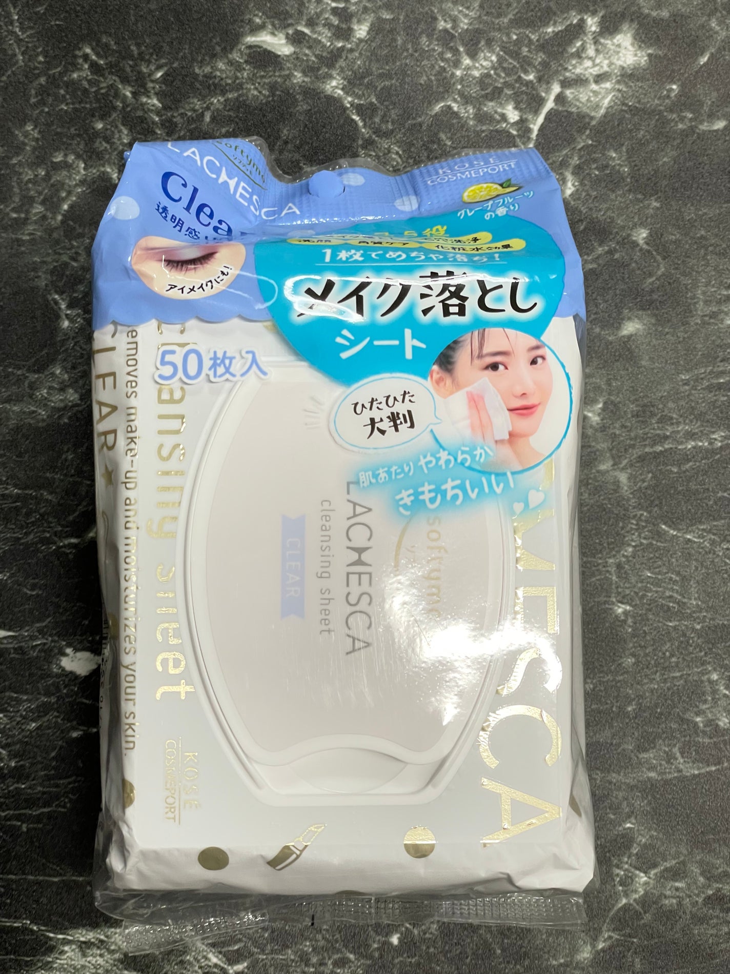 水クレンジングシート(クリア)/ラチェスカ/クレンジングシートを使ったクチコミ(1枚目)