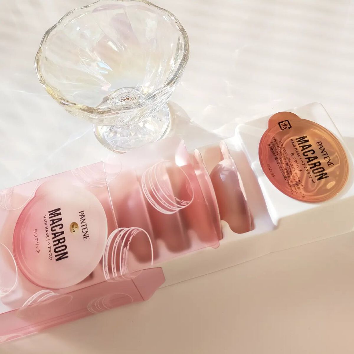 パンテーンマカロン ヘアマスク 色つやリッチ/パンテーン/ヘアマスク・ヘアパックを使ったクチコミ（3枚目）