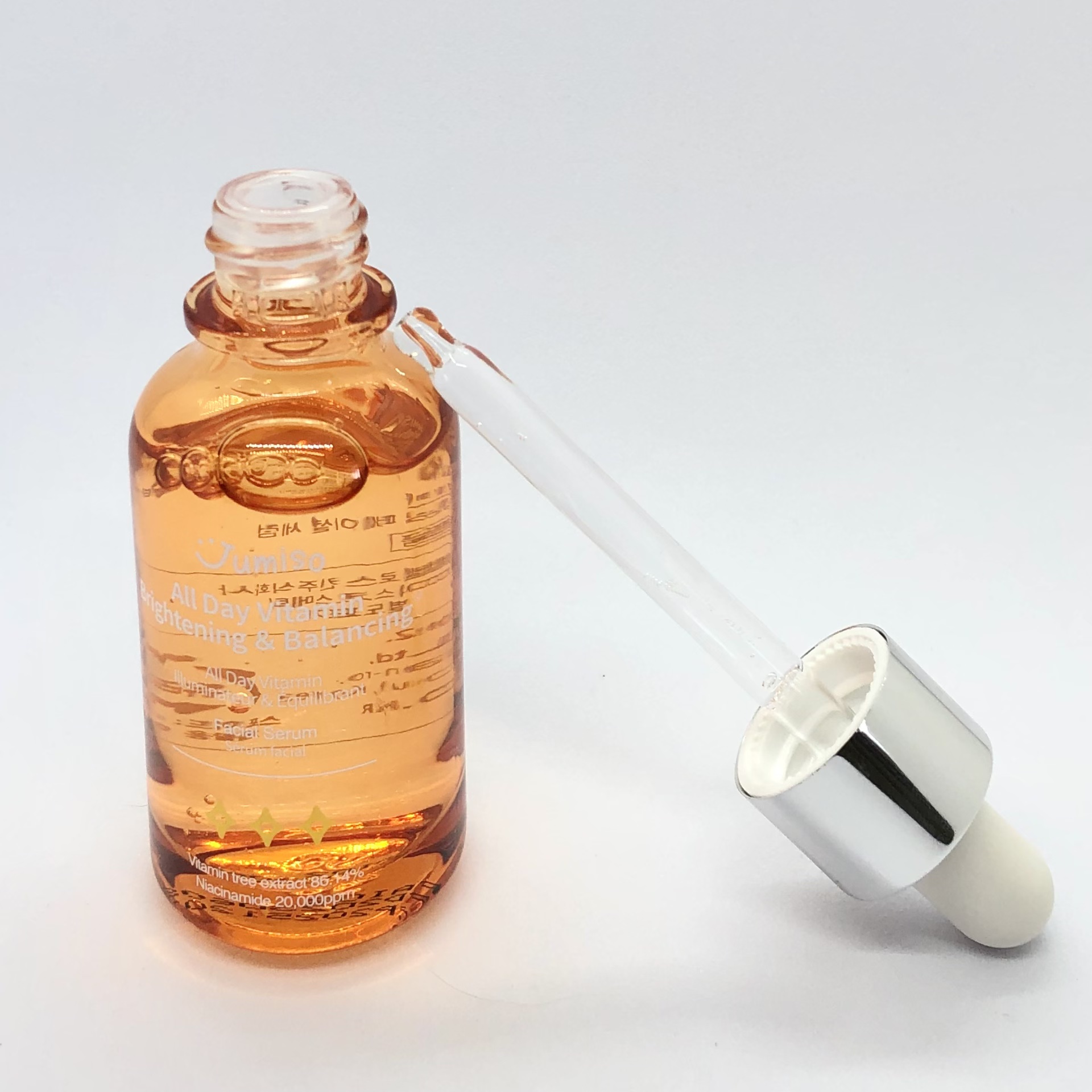 オールデイビタミンブライトニング＆バランシングフェイシャルセラム/JUMISO/美容液を使ったクチコミ（2枚目）