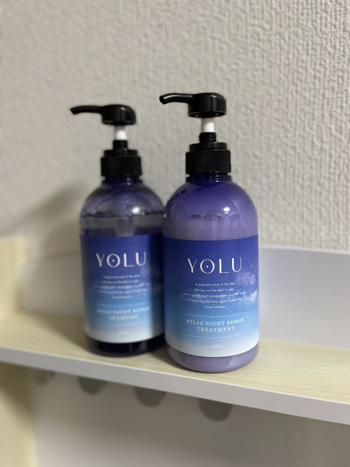 リラックスナイトリペア シャンプー／トリートメント/YOLU/市販シャンプーを使ったクチコミ（1枚目）