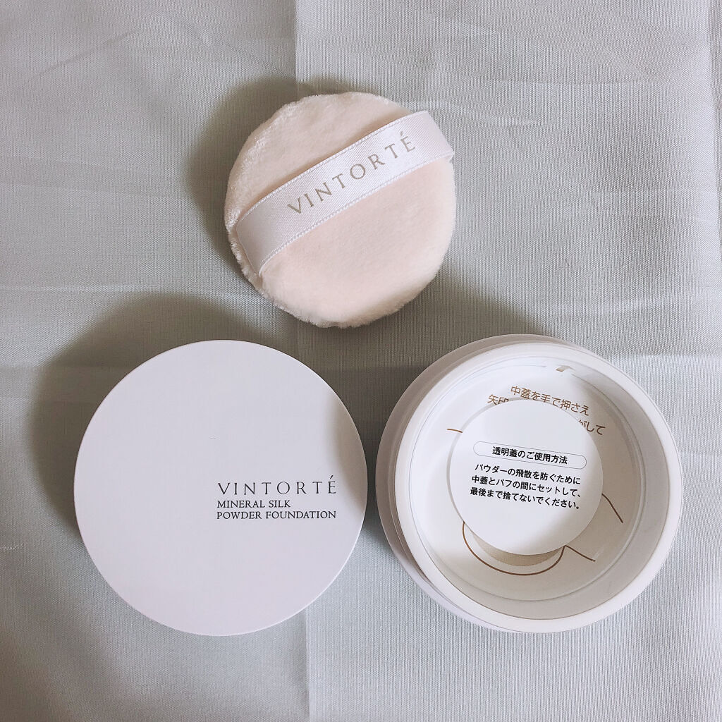 ミネラルシルクファンデーション（ケース・パフ付）/ヴァントルテ/パウダーファンデーションを使ったクチコミ（2枚目）