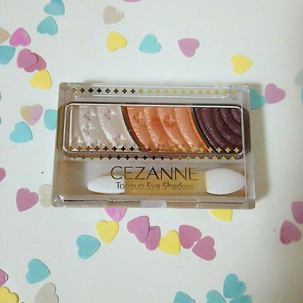 トーンアップアイシャドウ/CEZANNE/アイシャドウパレットを使ったクチコミ(1枚目)