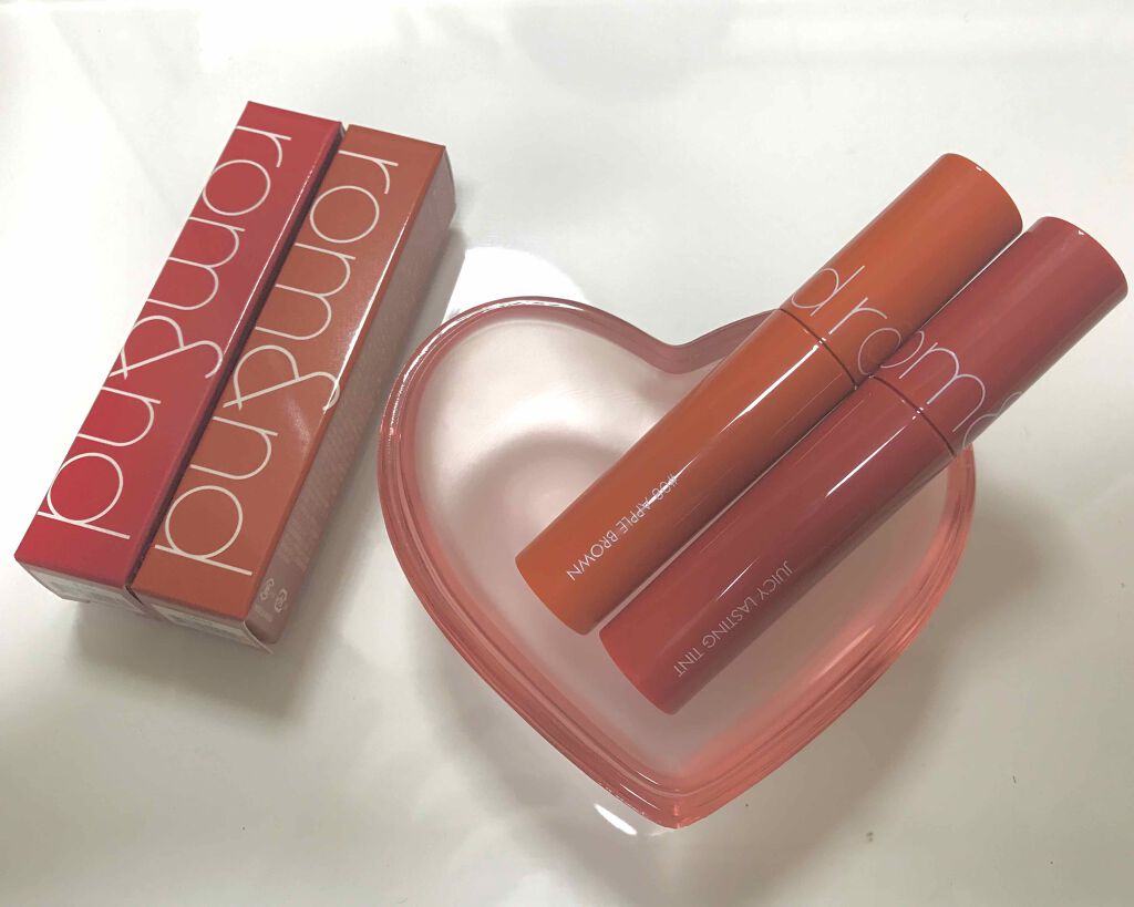 ジューシーラスティングティント/rom&nd/リップティントを使ったクチコミ（1枚目）