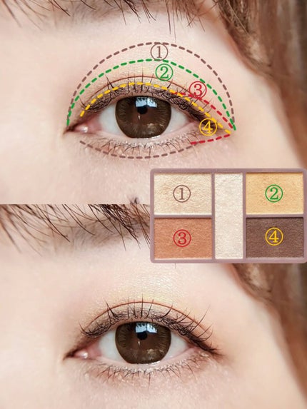 パーフェクトスタイリストアイズ/キャンメイク/アイシャドウパレットを使ったクチコミ(3枚目)