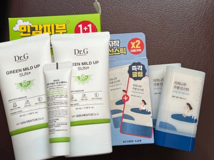 グリーンマイルドアップサンプラス/Dr.G/日焼け止めクリームを使ったクチコミ(1枚目)