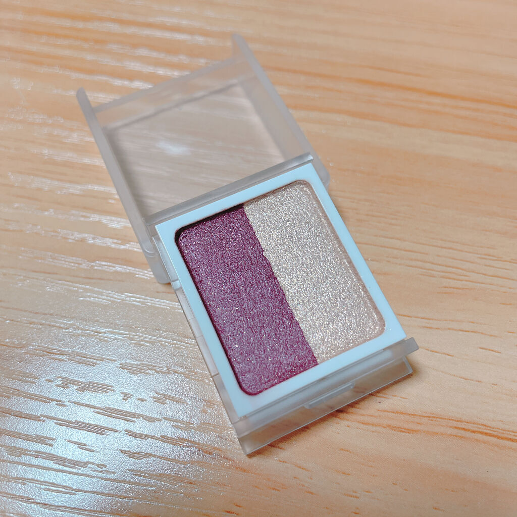 アイカラー ２色タイプ ボルドー／グレージュ/無印良品/アイシャドウパレットを使ったクチコミ（2枚目）