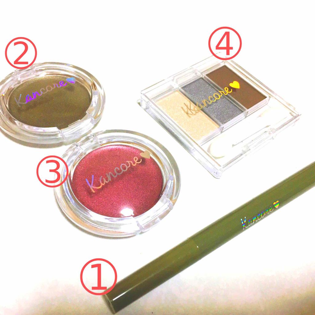 カンコレ リキッドアイライナー/DAISO/リキッドアイライナーを使ったクチコミ（2枚目）