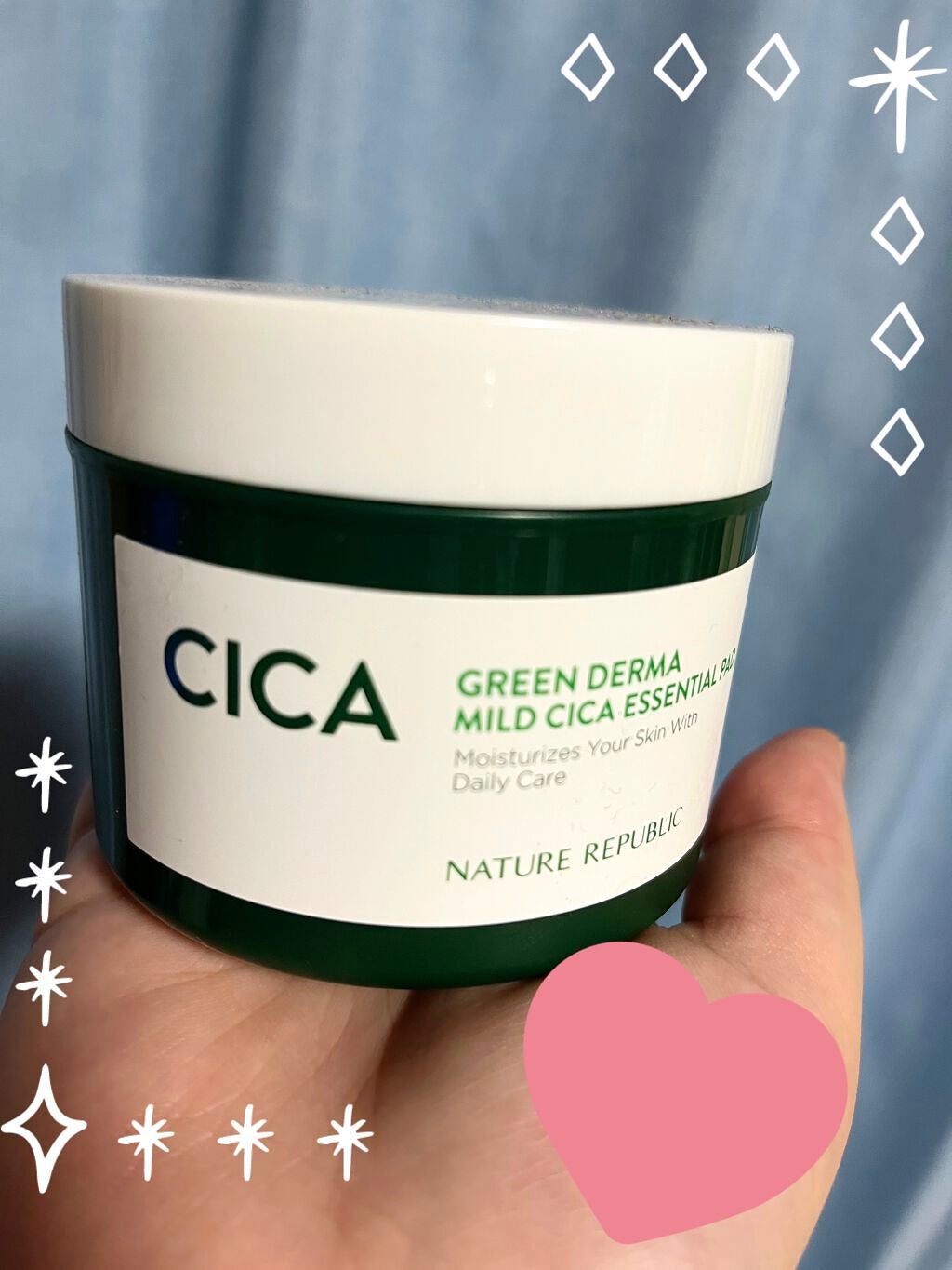 グリーンダーマCICAエッセンシャルパッド/ネイチャーリパブリック/トナーパッドを使ったクチコミ(1枚目)