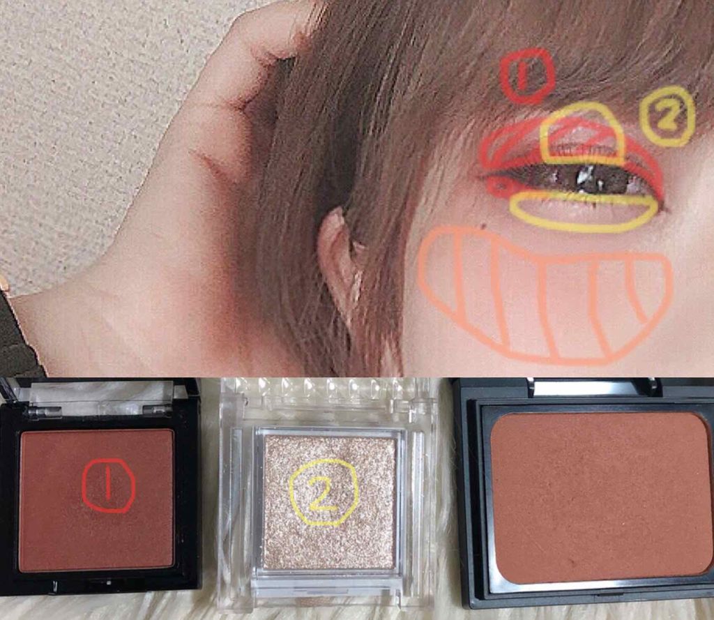 シアーパウダーブラッシュ/DAZZSHOP/パウダーチークを使ったクチコミ（2枚目）