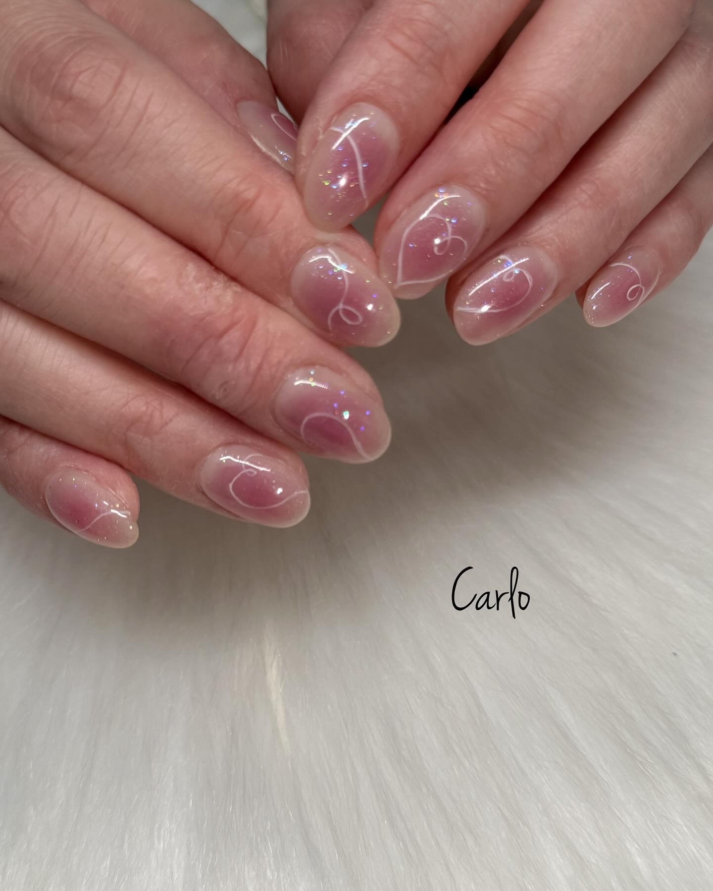 #チークネイル,#ネイル,#手書きネイル,#ニュアンスネイル,#マグネットネイル,#トレンドネイルのネイルデザイン