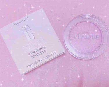 CLINIQUE チークポップ❤️✨
パンジーポップ🙌💓✨

CLINIQUEデビューはこちらのパンジーポップでした❤️✨
見た目結構パープルなのにタッチアップして頂くとめちゃくちゃ透明感のあるお色味で