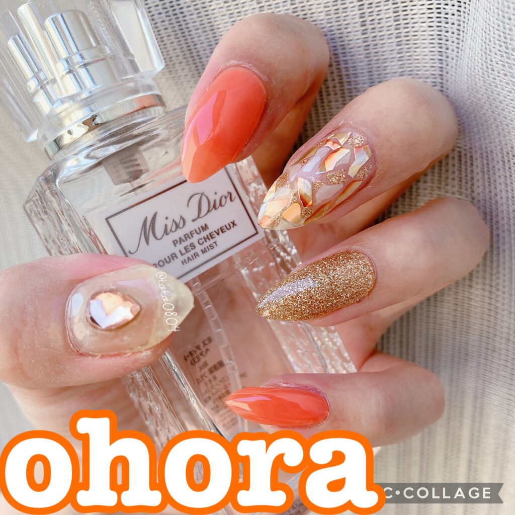 セミキュアジェルネイル（ハンド）/ohora/ネイルシールを使ったクチコミ（1枚目）