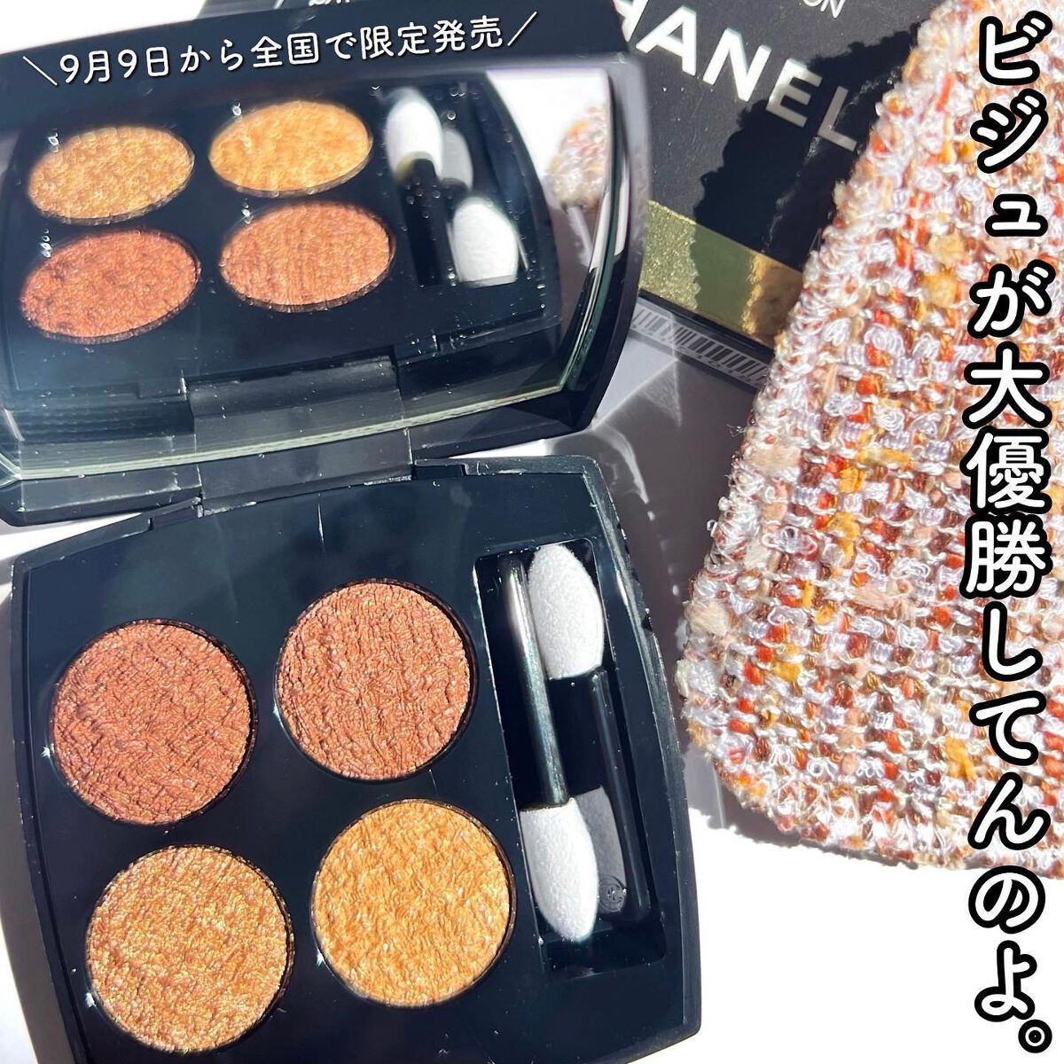 レ キャトル オンブル ツイード/CHANEL/アイシャドウパレットを使ったクチコミ(2枚目)