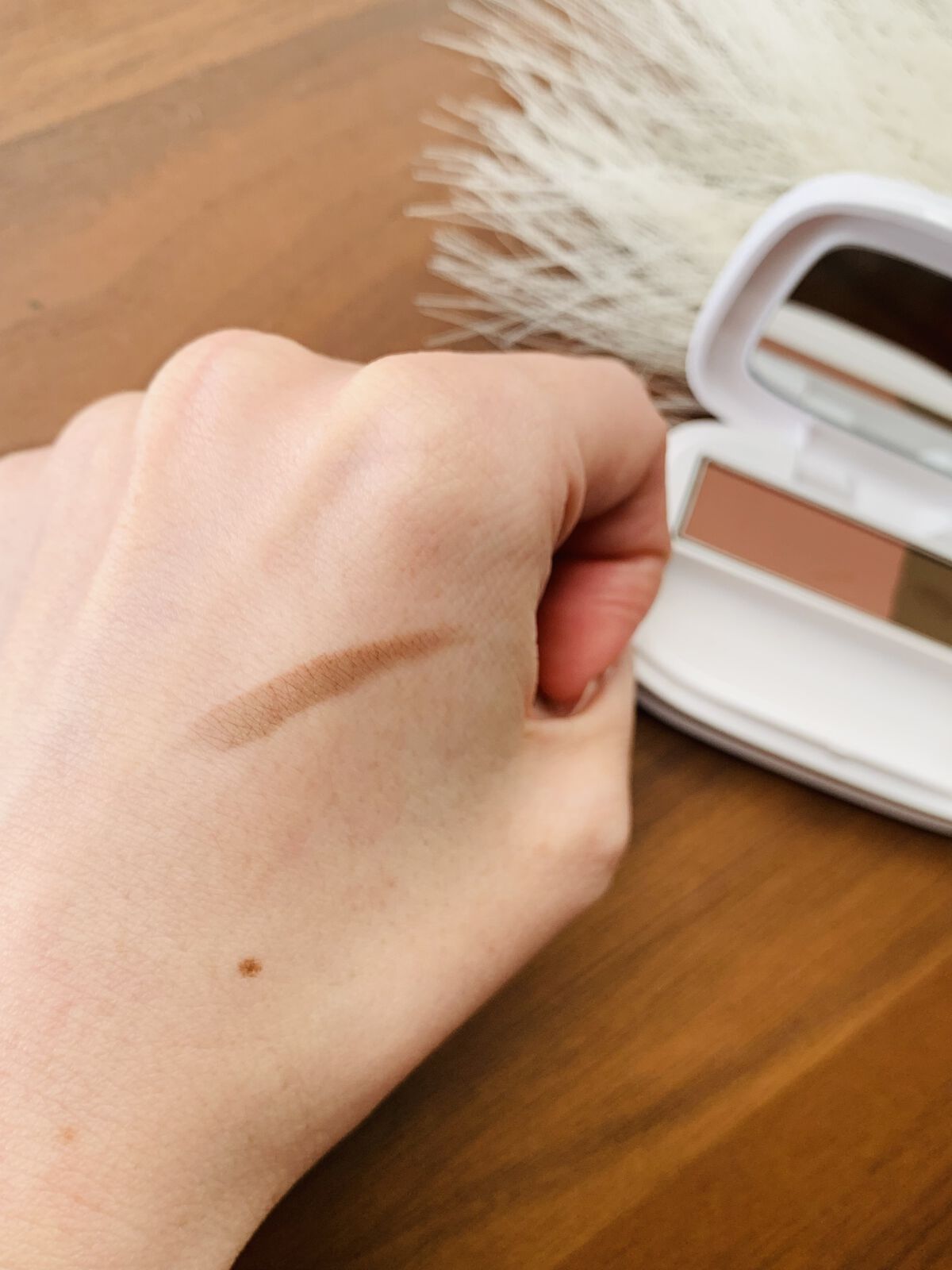 パウダーアイブロウ MB ミディアムブラウン/media luxe/パウダーアイブロウを使ったクチコミ（1枚目）