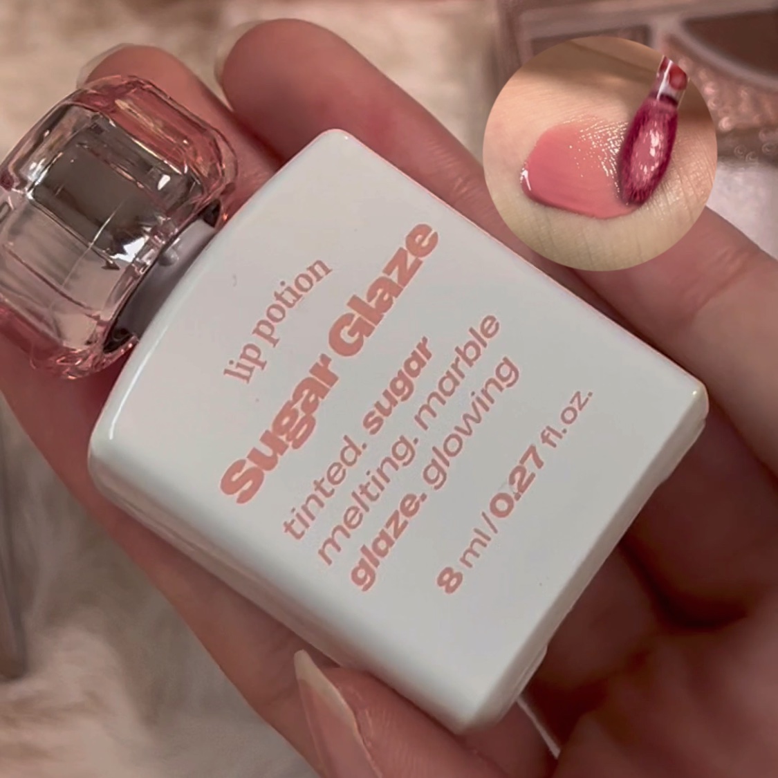 リップポーション シュガーグレーズティント 08 ピオニーボール/alternativestereo/リップティントを使ったクチコミ（1枚目）