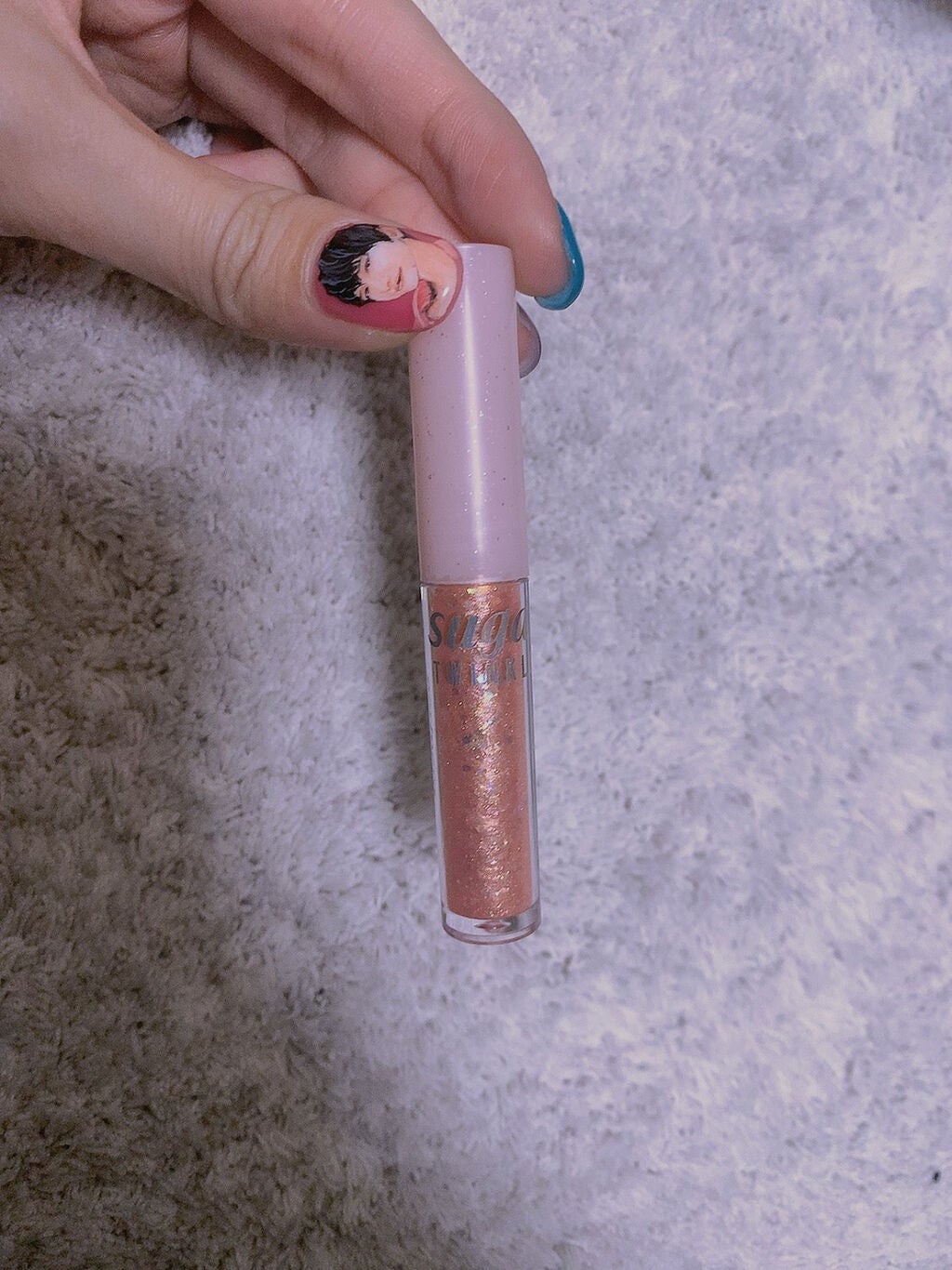 シュガー トゥインクル リキッド グリッター/PERIPERA/グリッターを使ったクチコミ(2枚目)