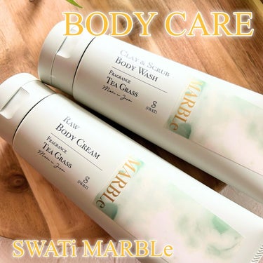 SWATi MARBLe RAW BODY CREAMのクチコミ「🌿‬🌿‬

⸜リラックスお風呂じかん ♡ ⸝

┈┈┈┈┈┈┈┈┈┈
SWATi MARBLe.....」（1枚目）