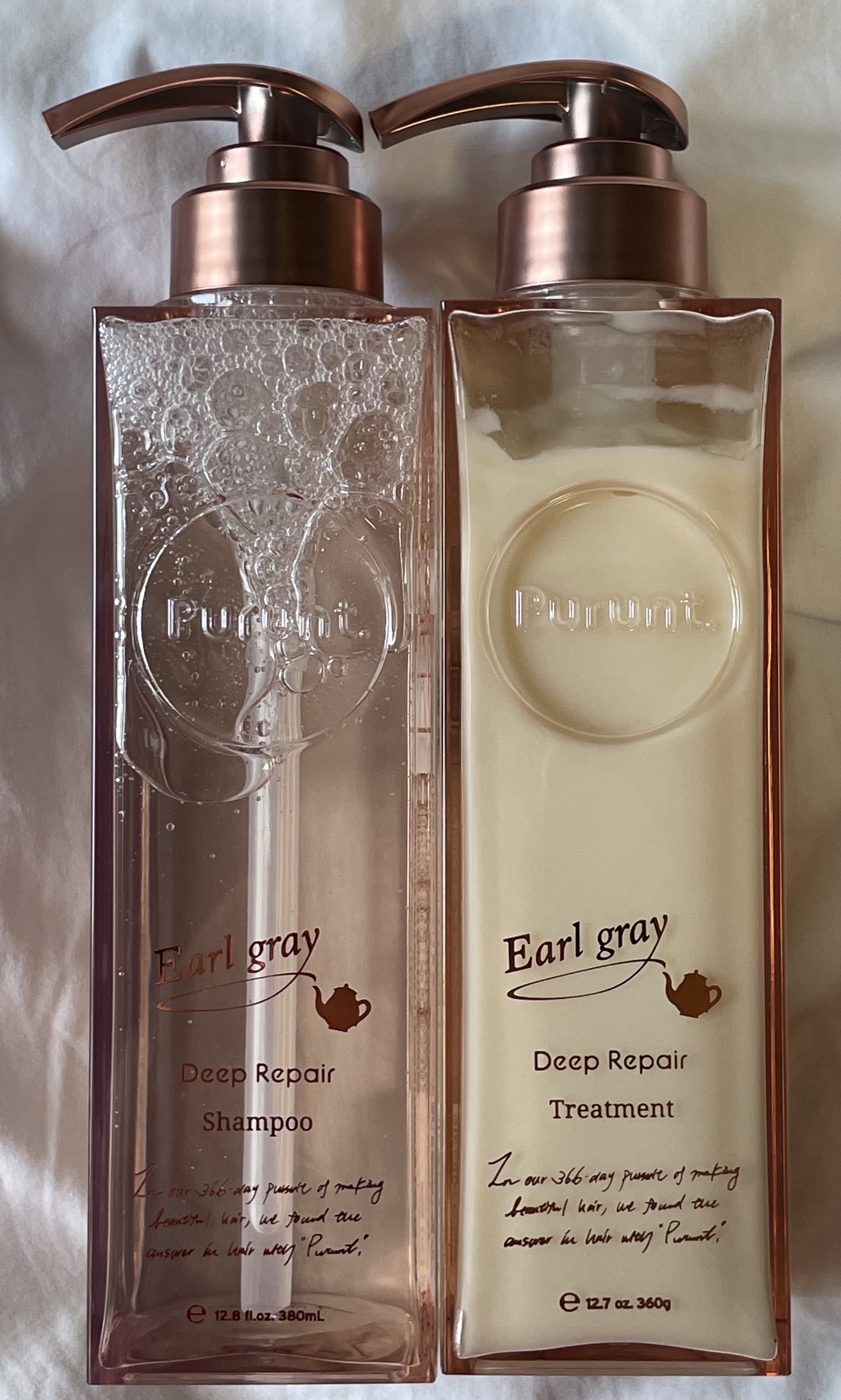 プルント ディープリペアペアセット アールグレイ N/Purunt./市販シャンプーを使ったクチコミ（2枚目）