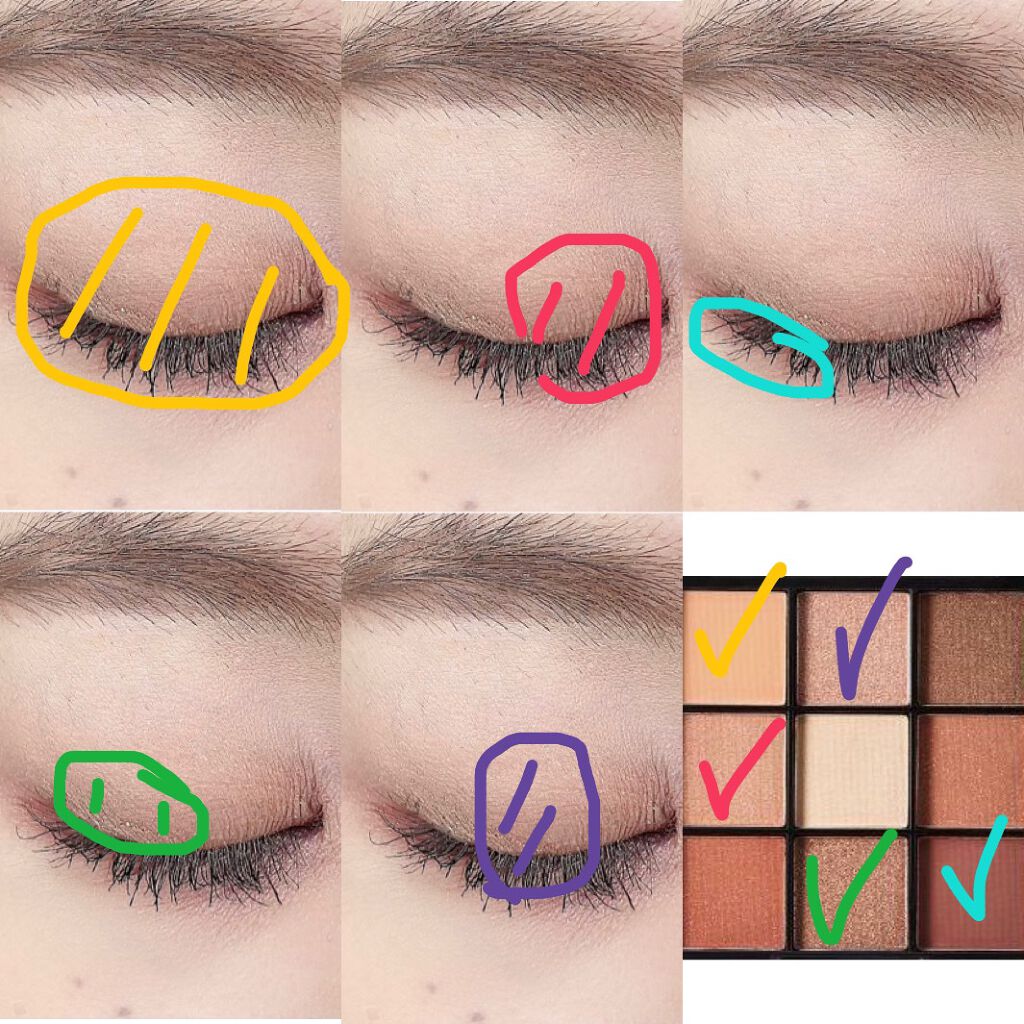 UR GLAM BLOOMING EYE COLOR PALETTE/U R GLAM/アイシャドウパレットを使ったクチコミ(2枚目)