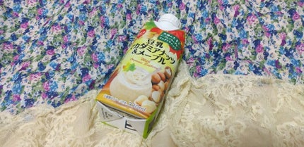 豆乳マカダミアナッツ&メープル/スジャータ/豆乳飲料を使ったクチコミ(1枚目)
