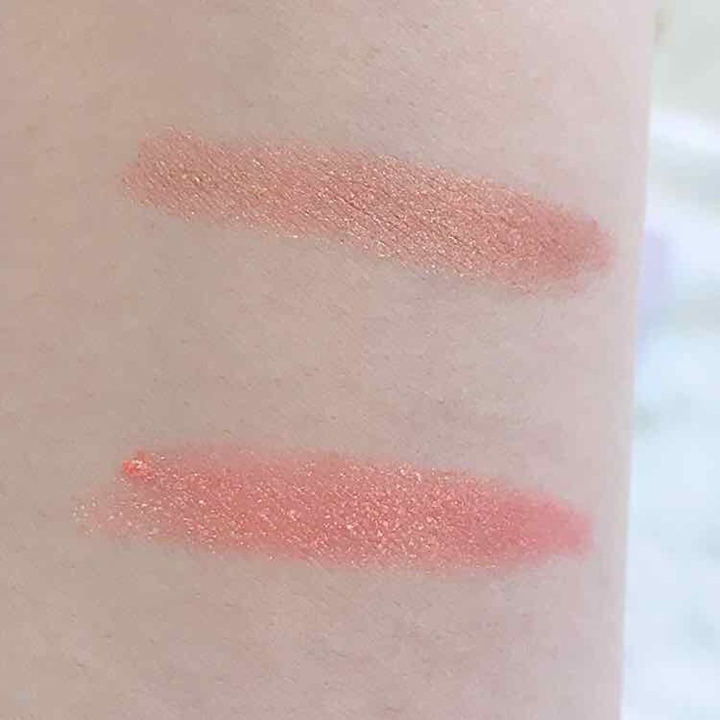 カラーフィットスティックシャドウ スパークリングオレンジ/MISSHA/スティックアイシャドウを使ったクチコミ（2枚目）