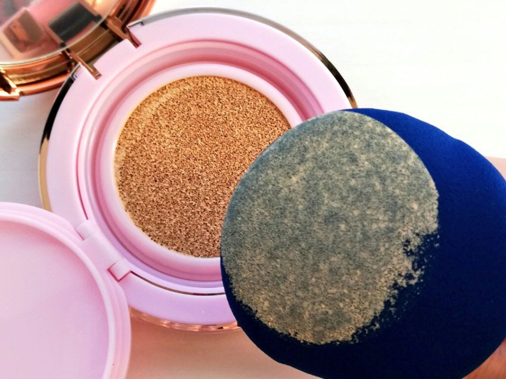 ピンクティーツリーカバークッション/APLIN/クッションファンデーションを使ったクチコミ(3枚目)