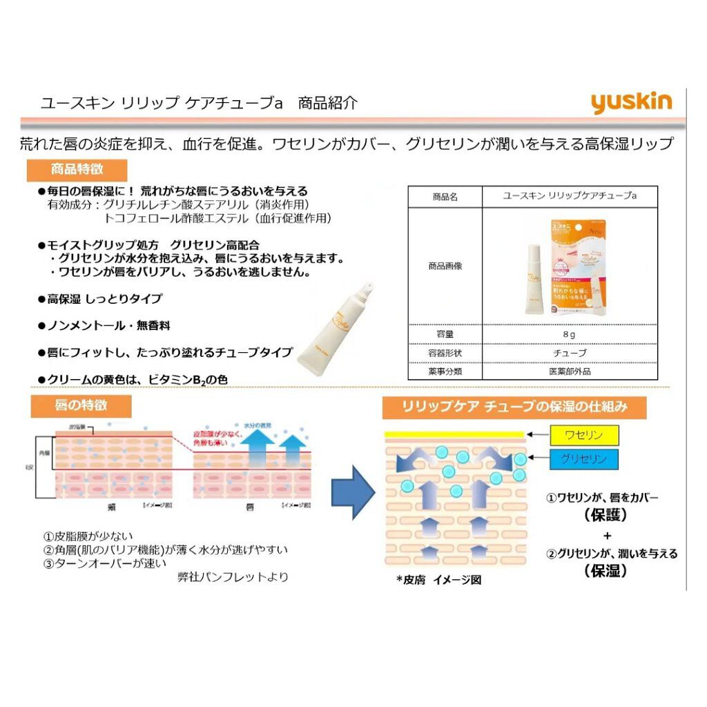 ユースキン リリップケアチューブ/ユースキン リリップ/リップクリームを使ったクチコミ（3枚目）