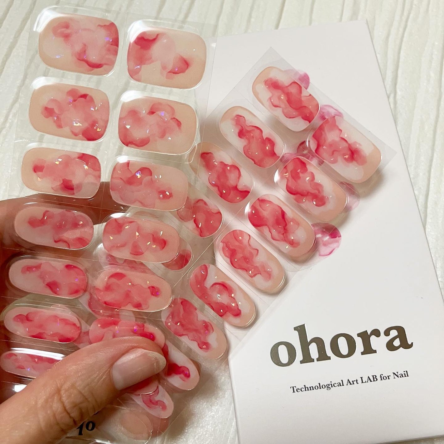 セミキュアジェルネイル(ハンド)/ohora/ネイルシールを使ったクチコミ(2枚目)