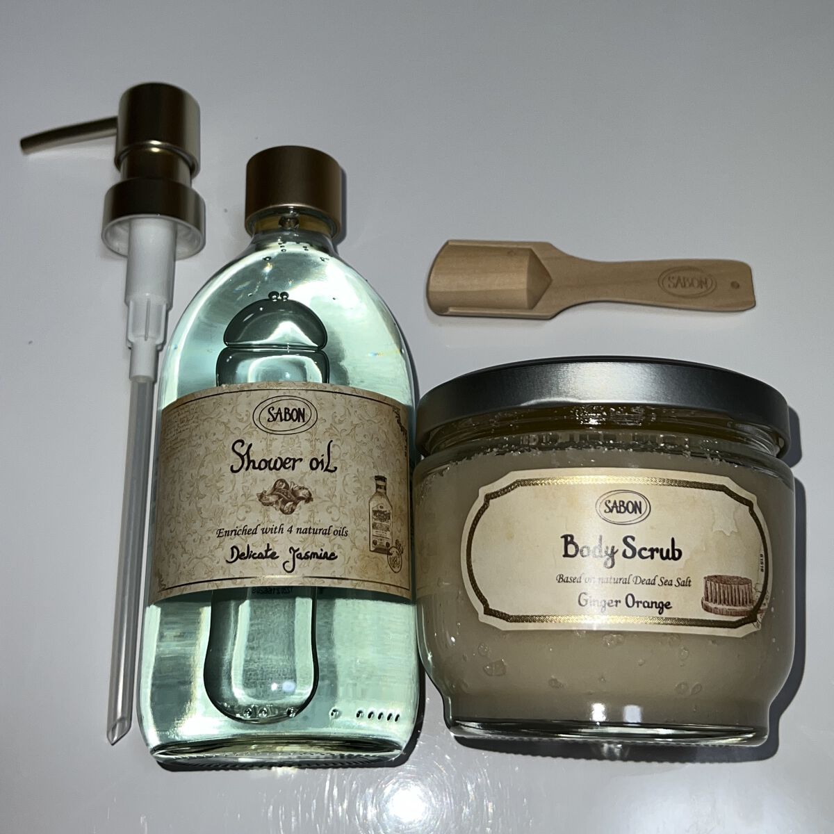 ボディスクラブ ジンジャー・オレンジ 600g/SABON/ボディスクラブを使ったクチコミ（1枚目）