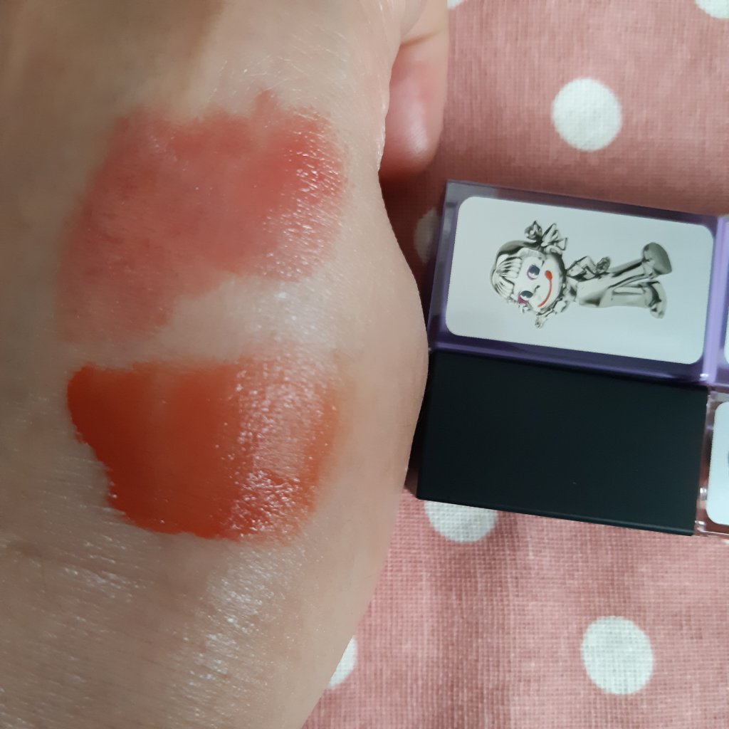 （旧）キヌルージュ クリーム オレンジ ガムボール/shu uemura/口紅を使ったクチコミ（2枚目）