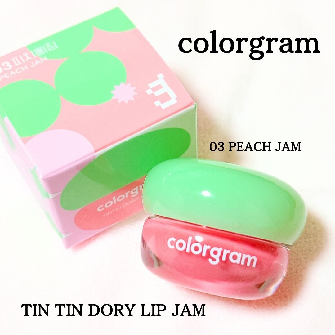 ティントリージャム 03.ピーチ/Colorgram/リップティントを使ったクチコミ（1枚目）
