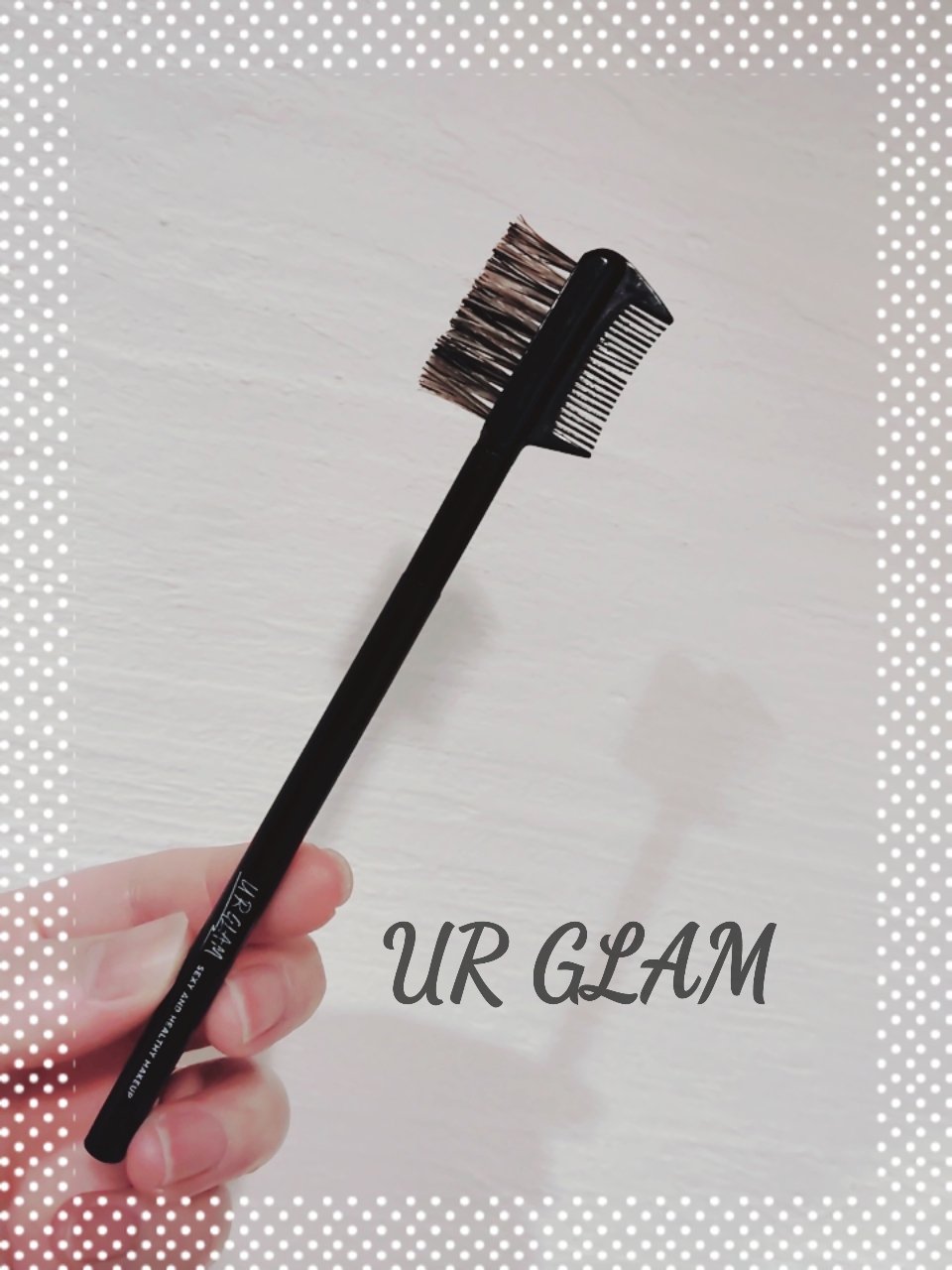 UR GLAM　BRUSH & COMB（ブラシ＆コーム）/U R GLAM/メイクブラシを使ったクチコミ（1枚目）