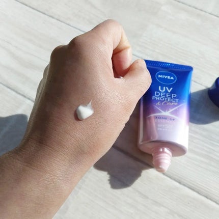 ニベアUV ディープ プロテクト&ケア トーンアップ エッセンス/ニベア/日焼け止めローションを使ったクチコミ(2枚目)