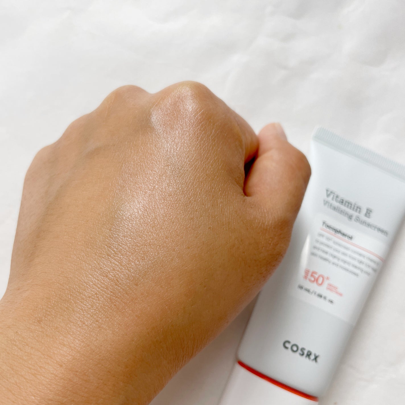 ビタミンEバイタライジングUVクリーム SFP50+/COSRX/日焼け止めクリームを使ったクチコミ(7枚目)