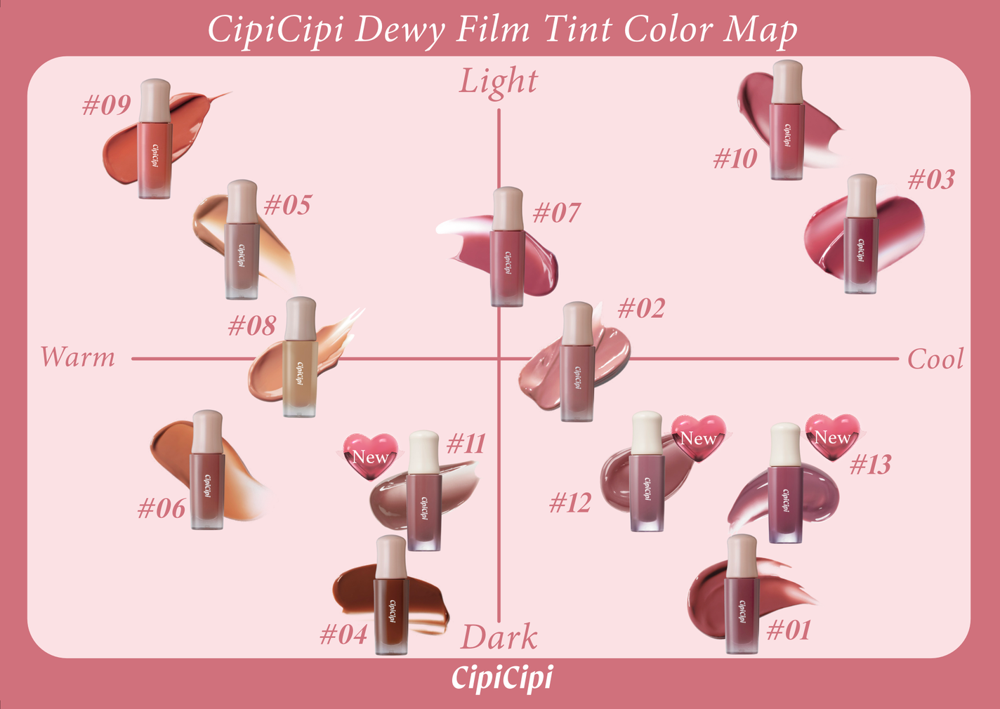 CipiCipiのバズりリップ「デューイフィルムティント」から秋の新色3色が登場!の画像