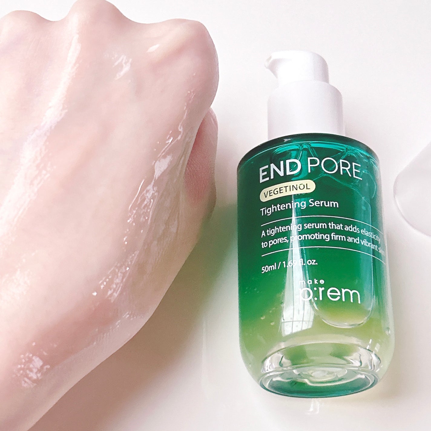 エンドポアベジチノールタイト二ングセラム/make prem/美容液を使ったクチコミ(3枚目)