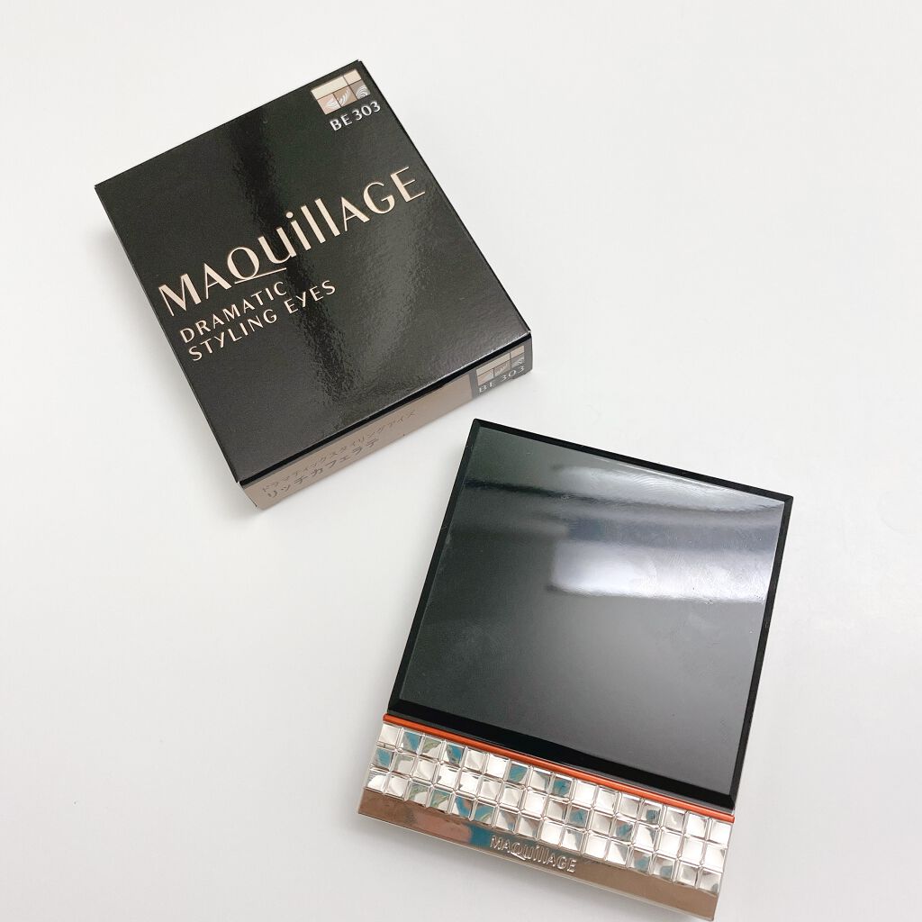 ドラマティックスタイリングアイズ BE303 リッチカフェラテ/マキアージュ/アイシャドウパレットを使ったクチコミ（2枚目）