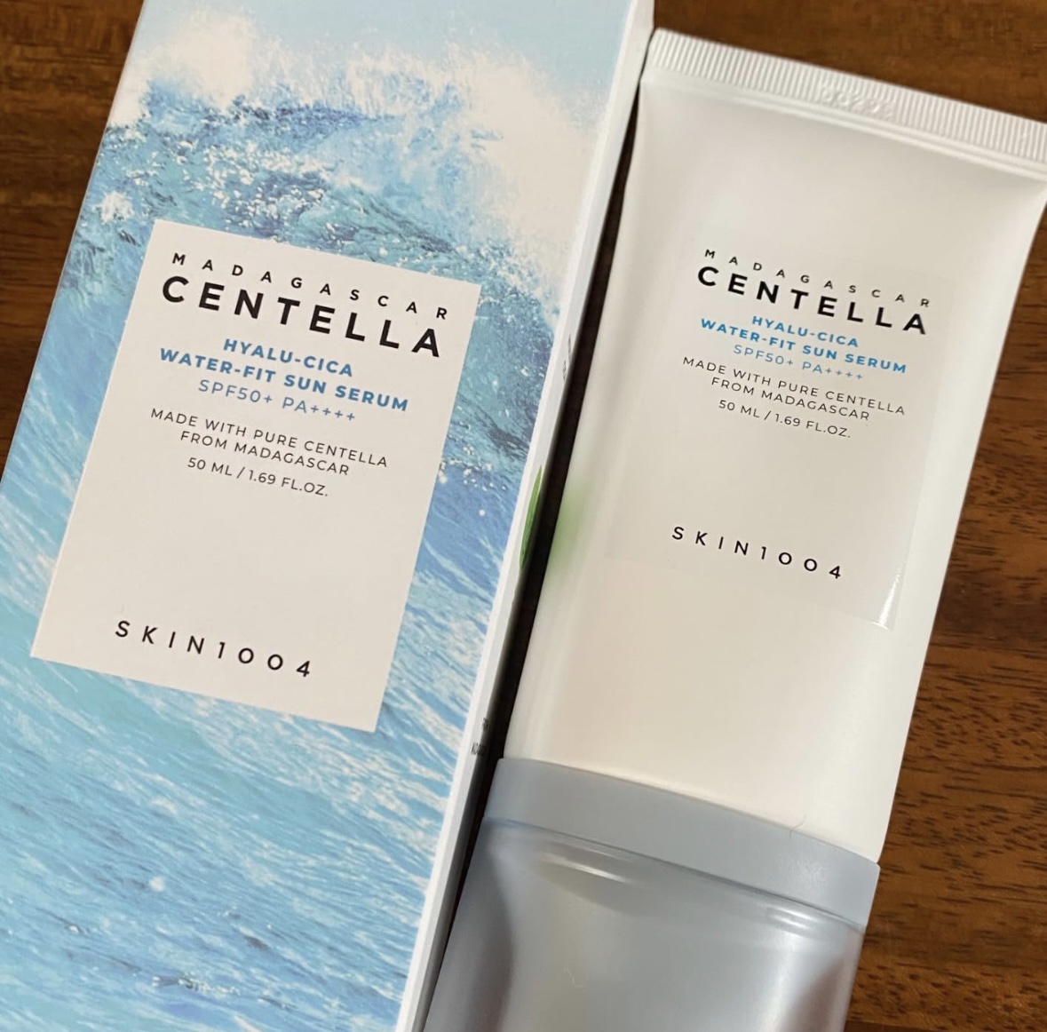 ヒアルーシカ ウォーターフィット サンセラム/SKIN1004/日焼け止めローションを使ったクチコミ（2枚目）