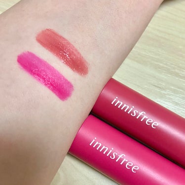 ビビッドコットン インクティント ブラー/innisfree/口紅を使ったクチコミ（2枚目）