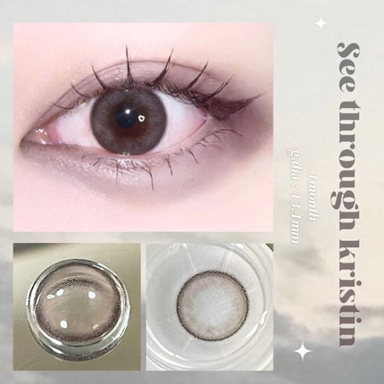 See Through Kristin/Hapa kristin/カラーコンタクトレンズを使ったクチコミ(1枚目)
